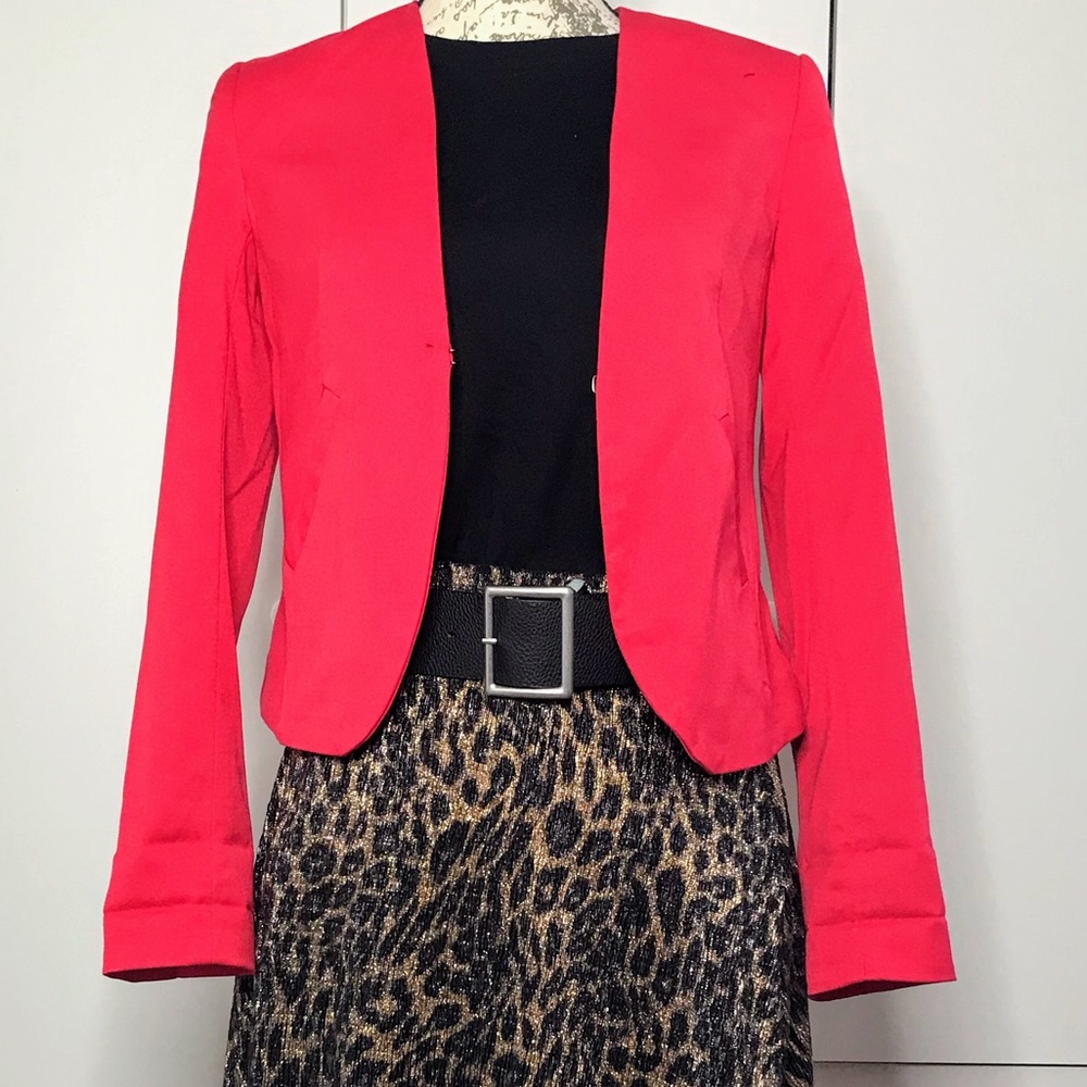 Red blazer jacket